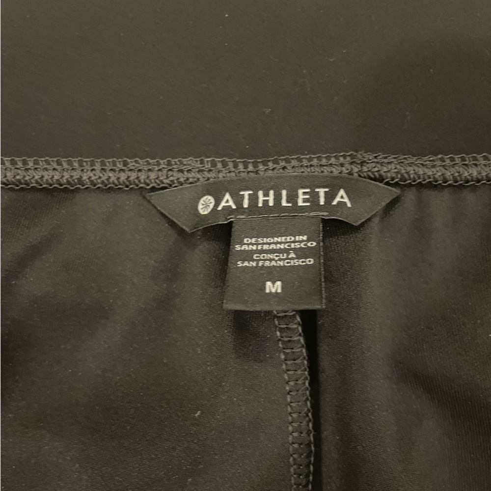 Athleta Seasoft Pant - Dark Gray with Black 2nd Waist - Med - Like New - Picture 3 of 8